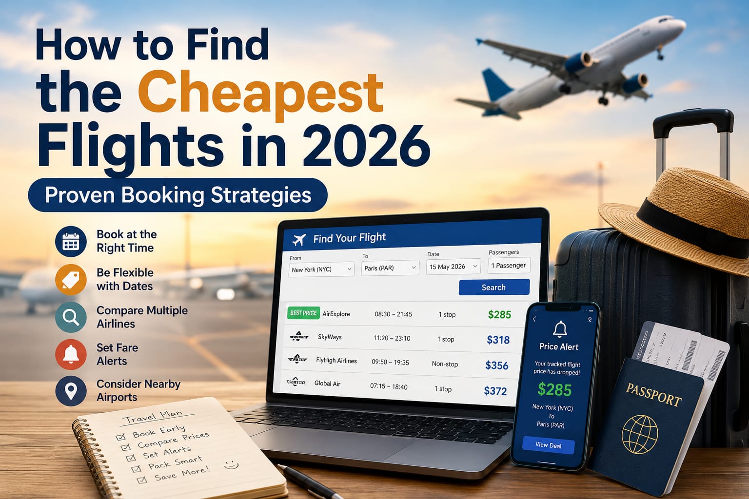 How to Find the Cheapest Flights in 2026: Proven B